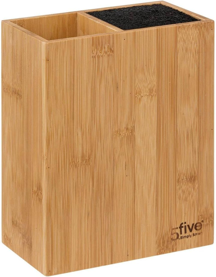 5 five simply smart 5five - block 5 messer & 5 utensilien mit bambusgriff