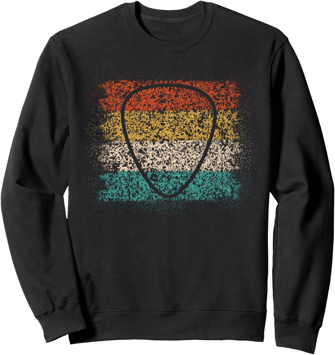Strips Gitarrenplektrum im Vintage-Stil Sweatshirt
