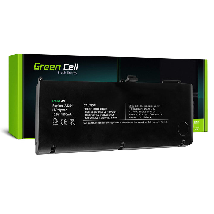GC® A1321 Akku für Apple MacBook Pro 15 A1286 (Mid 2009, Mid 2010) (Li-Polymer Zellen 5200mAh 10.8V)
