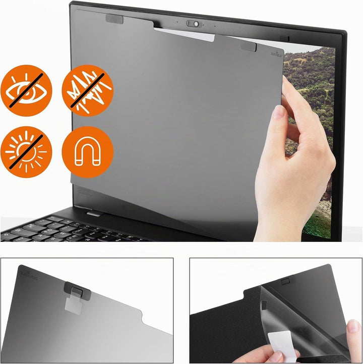 Durable Blickschutzfilter magnetisch für 14,0“ Zoll Bildschirme, inkl. Tasche und Reinigungstuch, an