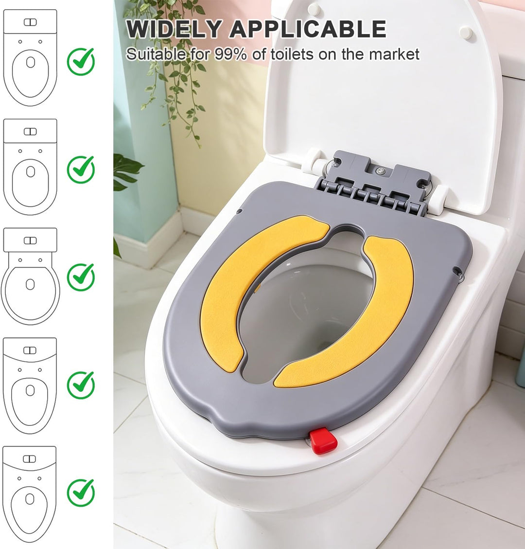 Toilettensitz für Babys, Lernkissen mit Saugnäpfen für Toilettensitz WC Sitz mit Rutschfesten Polste