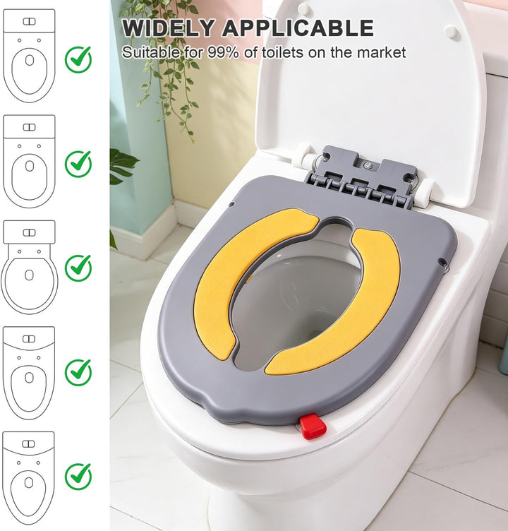Toilettensitz für Babys, Lernkissen mit Saugnäpfen für Toilettensitz WC Sitz mit Rutschfesten Polste