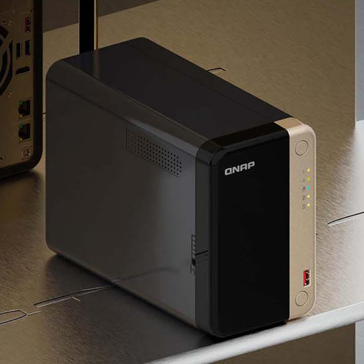 QNAP TS-264-8G-US Hochleistungs-Desktop-NAS mit Intel Celeron Quad-Core-Prozessor, M.2 PCIe Slots un