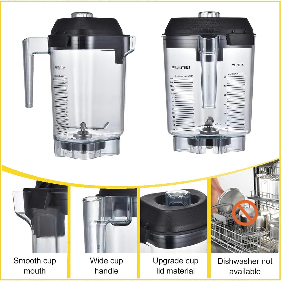 Advance Container Ersatz für Vitamix Commercial Blender, 1,4 l Krug Ersatz für Vitamix, passend für
