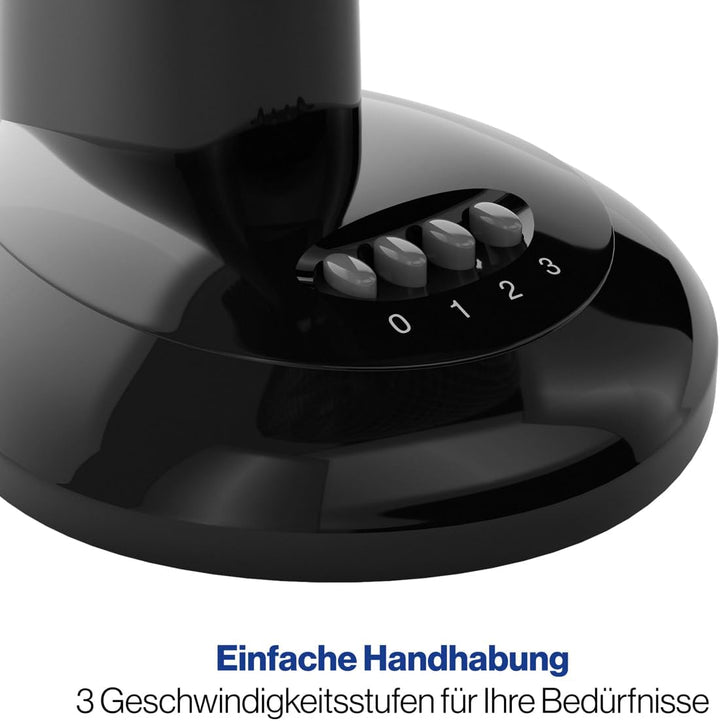 Clatronic Ventilator für Tisch/Tischventilator VL 3602; Mini-Fan für Schlafzimmer, Büro, Wohnmobil;