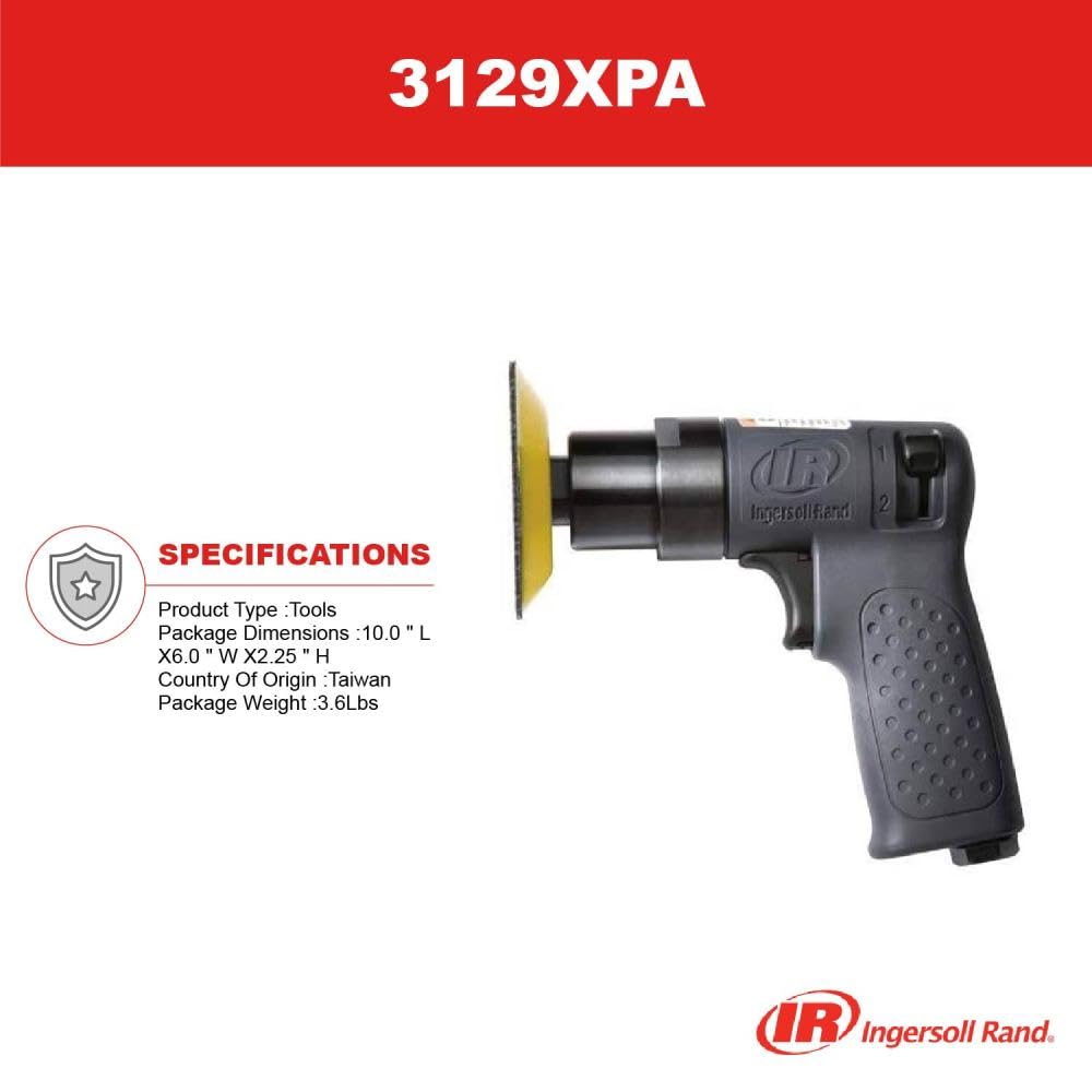 Ingersoll Rand Polier-und Schleifmaschine klein 3129XPA für Metall und Holz, Mini Oberflächenschleif
