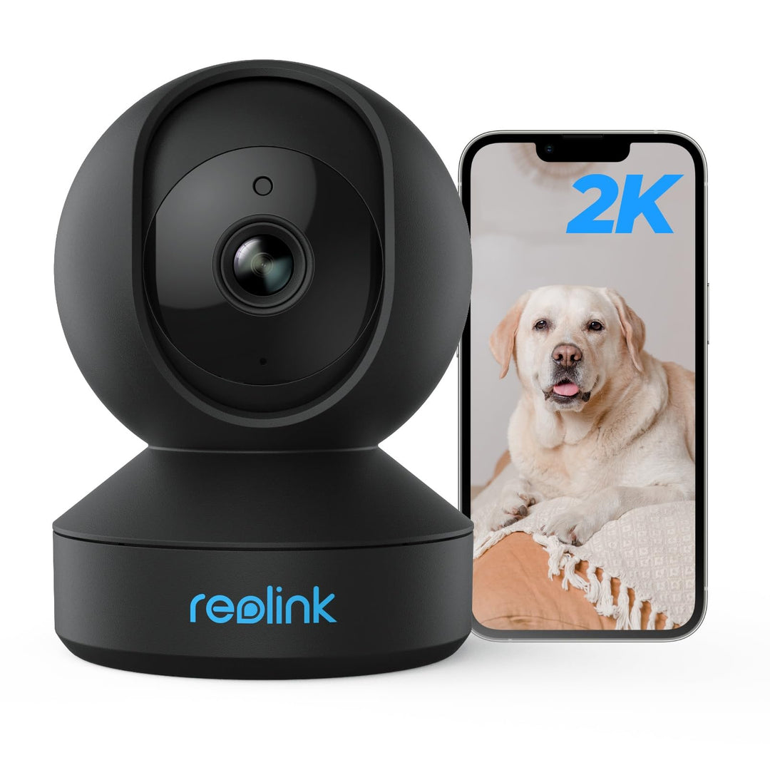 Reolink WLAN Überwachungskamera Innen, 2K 3MP Hund Haustier Kamera Babyphone, 355° Schwenk&50°Neigun