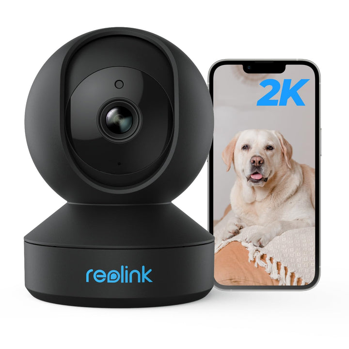 Reolink WLAN Überwachungskamera Innen, 2K 3MP Hund Haustier Kamera Babyphone, 355° Schwenk&50°Neigun