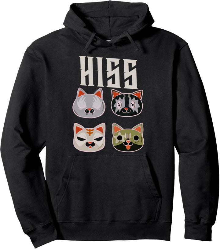 Kiss Cat Citty Death Metal Rock Music Pullover Hoodie
