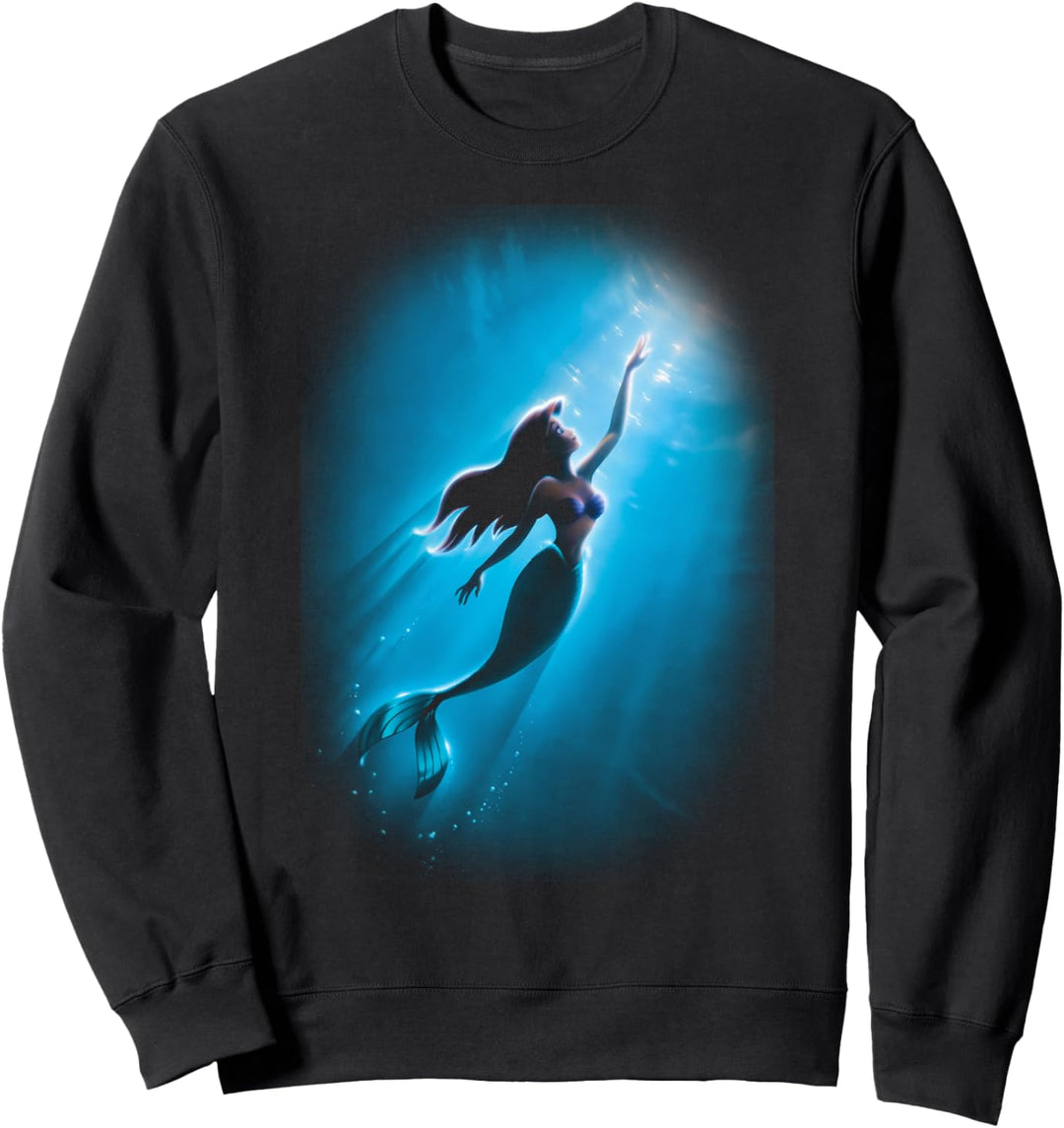 Disney The Little Mermaid Ariel Ocean Hue Silhouette Sweatshirt