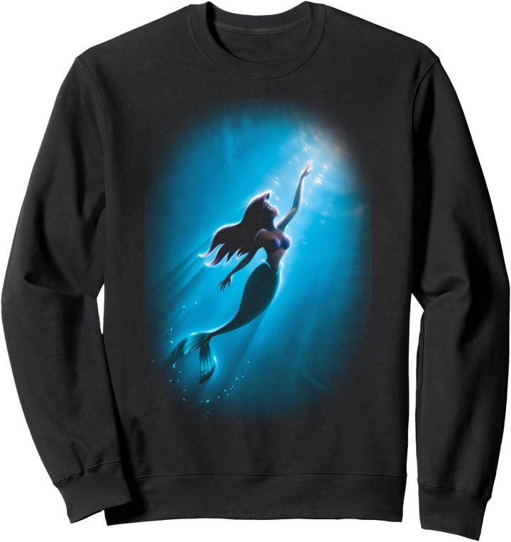 Disney The Little Mermaid Ariel Ocean Hue Silhouette Sweatshirt