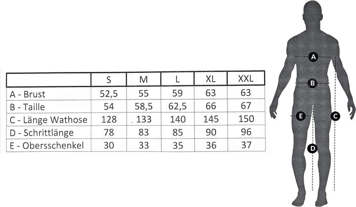 Mega Fishing FLADEN Maxximus atmungsaktive Wat Bekleidung - Wathose & Watschuhe - Atmungsaktiv - Win