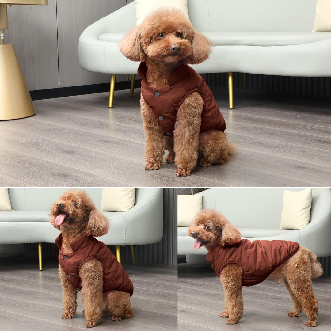 JoyDaog 2-lagige mit Fleece gefütterte Hundejacke, sehr warm für Winter und kaltes Wetter, extraweic