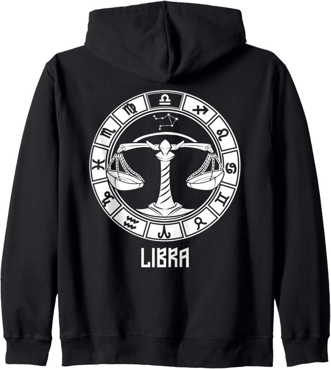 Waage Sternzeichen September Oktober Geburtstag Geschenk Ast Kapuzenjacke