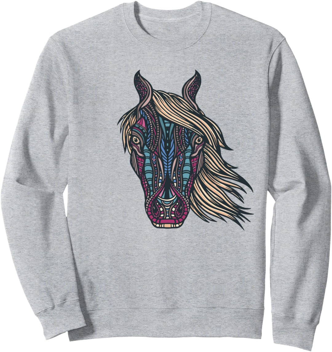 Tribal-Pferd Sweatshirt