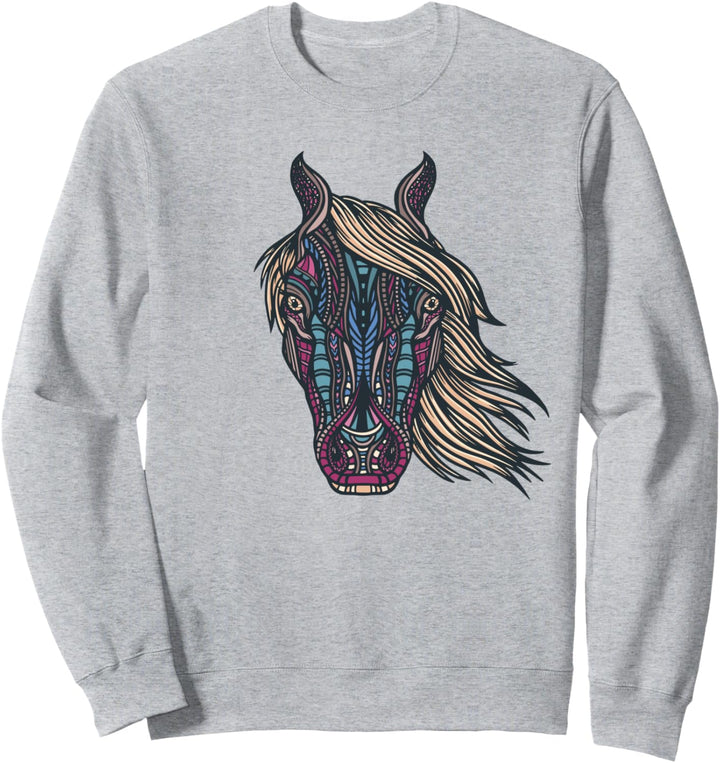 Tribal-Pferd Sweatshirt