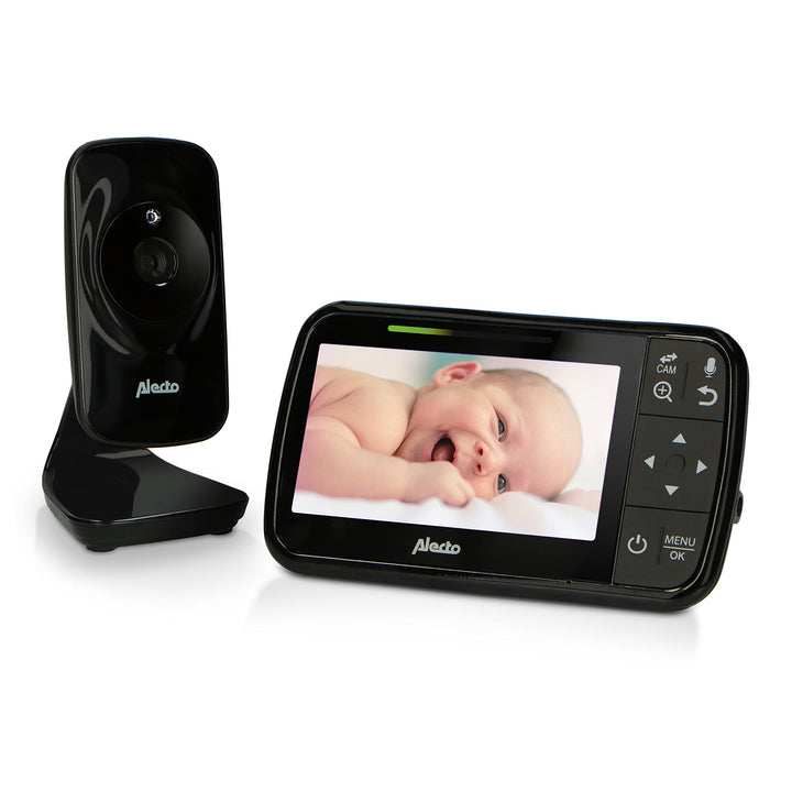 Alecto DVM149 Babyphone mit Kamera - Indoor Videobabyphone mit Bildschirmauflösung: 480x272 - Babyfo