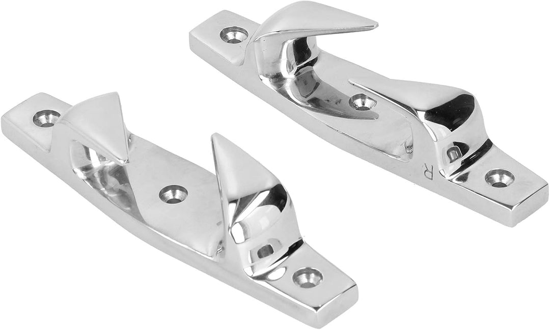 Bootsklampe, Qiilu Anlegeklampen für Boote, 2 Stück 6 Zoll Anchoring Mooring Cleats Links und rechts