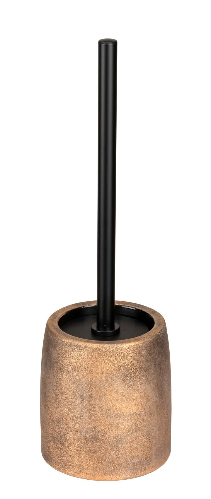 WC-Garnitur Mod. Tremea freistehende Keramik WC-Bürste edles Design Bronze Edelstahl Badezimmer Acce