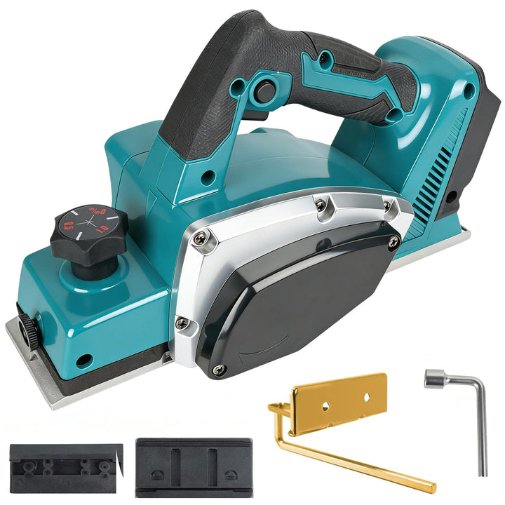 Kabelloser Bürstenloser Handhobel für Makita 18V Akku, 82mm Hobelbreite, 0–2mm Einstellbare Hobeltie