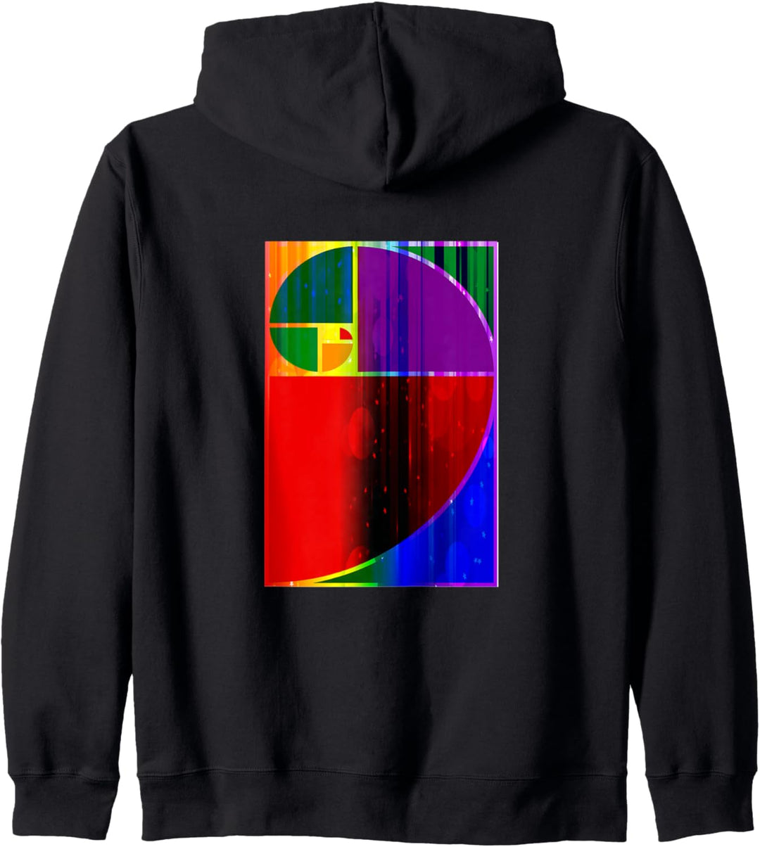 Fibonacci Goldener Schnitt Regel Abstraktes Design Kapuzenjacke