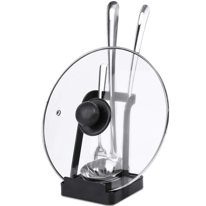 NiHome Vielseitiger Topfdeckel-Halter, Deckelhalter Küche, Buch, Schneidebrett, Löffelablage, Küchen