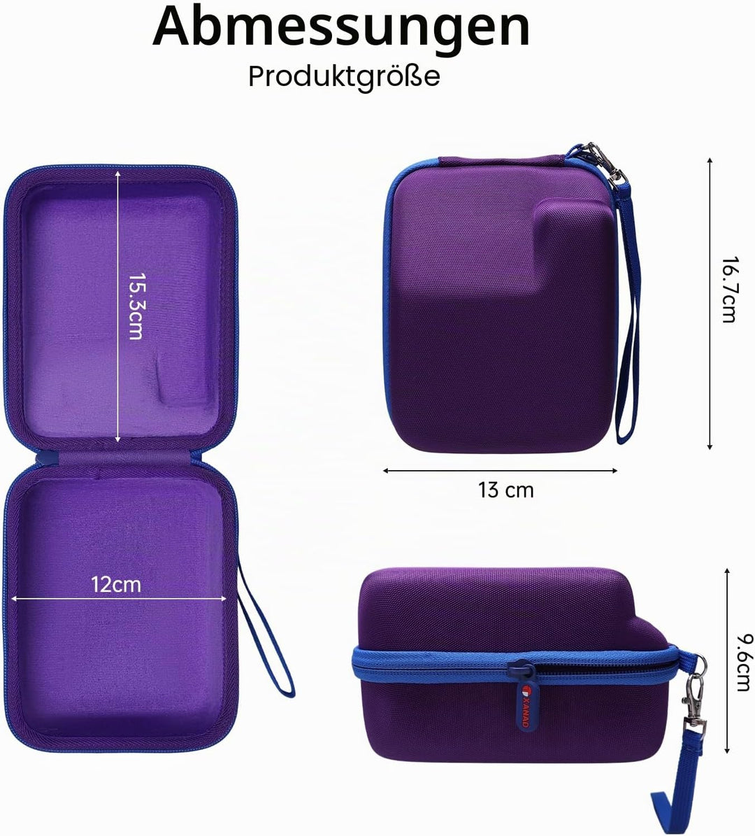 XANAD Tasche für Kamera, kompatibel für Polaroid Now Gen 2 / Polaroid i Type Sofortbildkamera (Lila)