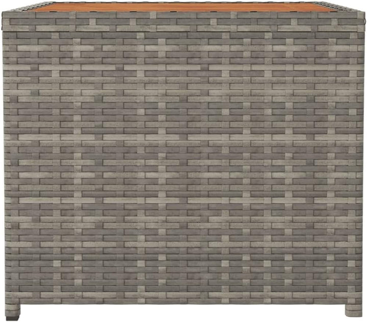 FIRBNUS 45x45x40 cm Garten Beistelltisch mit Holzplatte Couchtisch Balkontisch Terrassentisch Garten