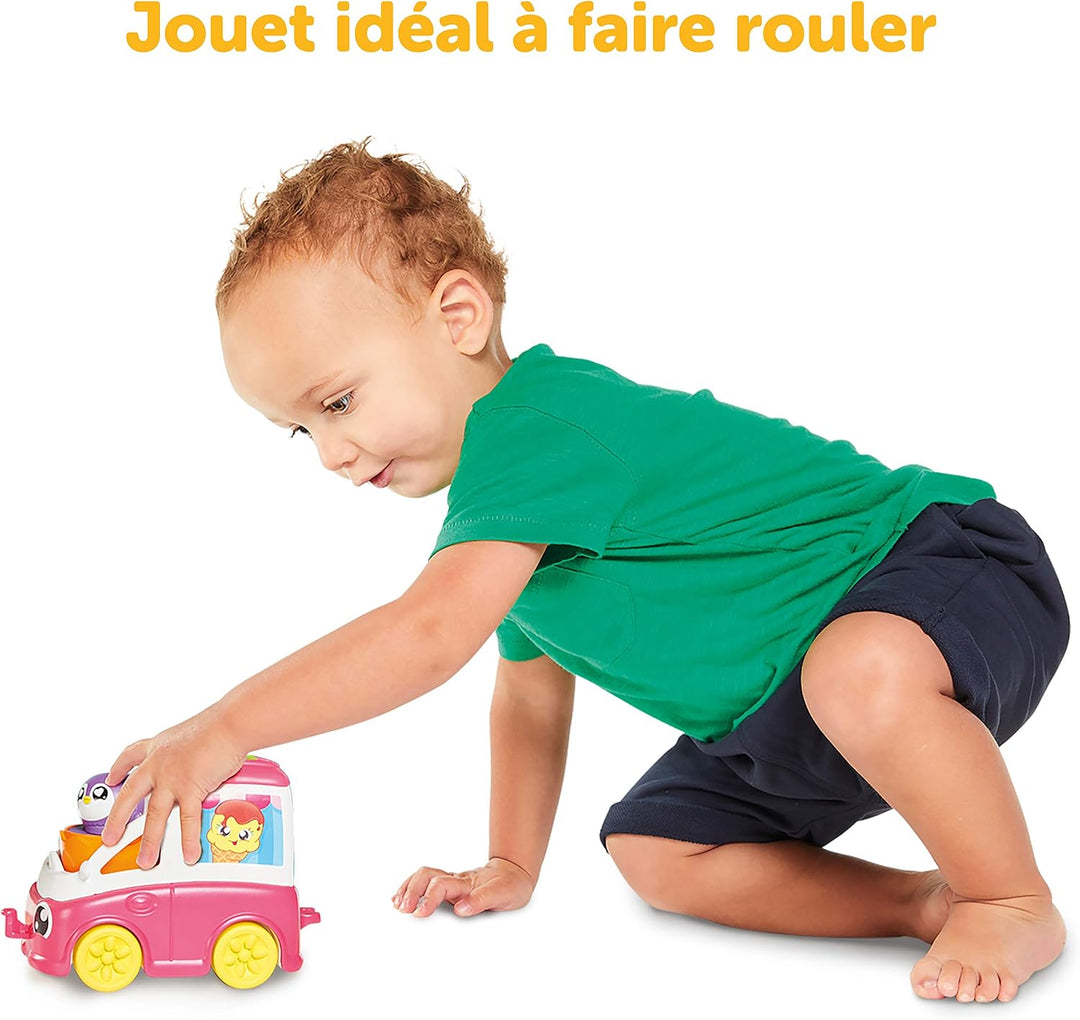 TOMY Toomies Versteck- und Quiek Mein kleiner Eiswagen, das Schiebe und Osterspielzeug für Babys, Mu
