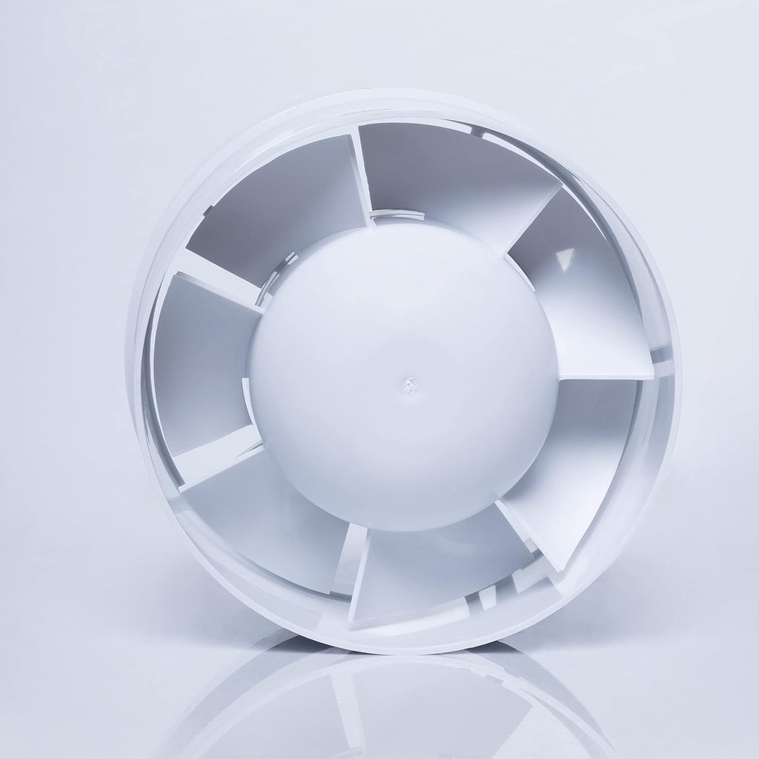 STERR IDM125 Rohrventilator 125 mm - Rohrlüfter - Hohe Qualität - Leise - Für Bad WC - Küche - Gewäc