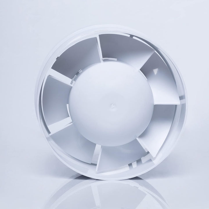 STERR IDM125 Rohrventilator 125 mm - Rohrlüfter - Hohe Qualität - Leise - Für Bad WC - Küche - Gewäc