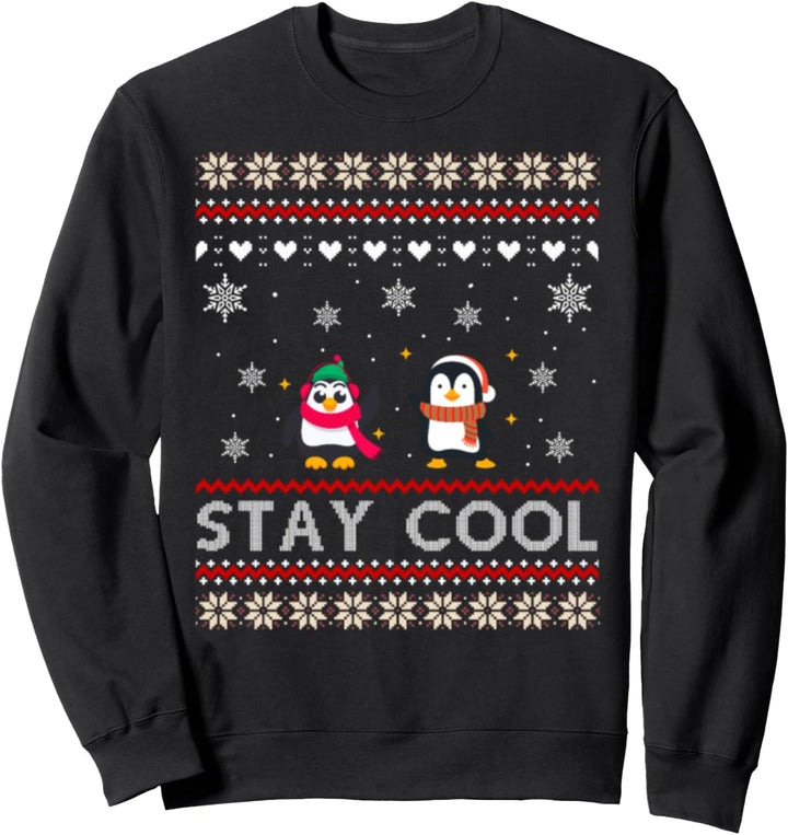 Ugly Christmas Pinguin Stay Cool Sweatshirt