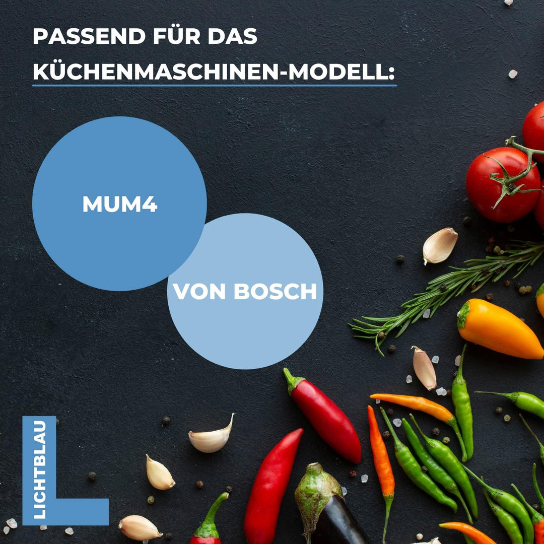 LICHTBLAU Antrieb 00177509 Bosch MUM4 mit Kegelrad Getriebe Ersatzteil | Ersatz Antrieb für Bosch Kü