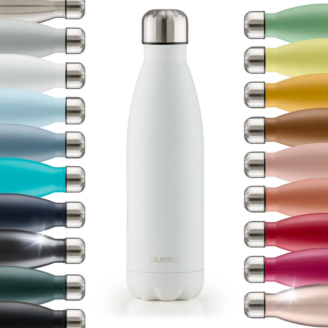 Blumtal Trinkflasche 750 ml Edelstahl - auslaufsichere Isolierflasche - BPA-freie Trinkflasche kalt