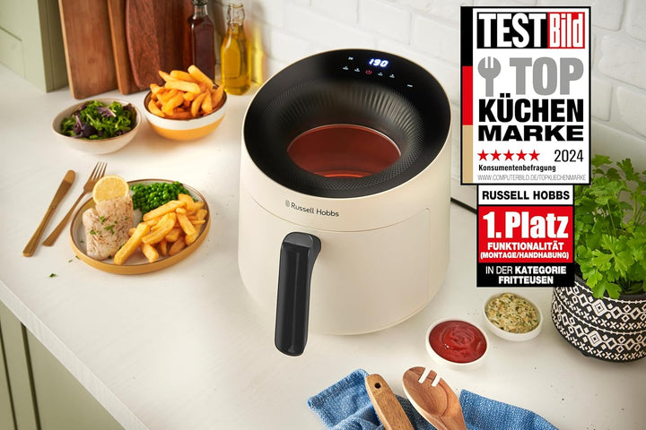 Russell Hobbs Heissluftfritteuse 5L [10 Programme|mit Sichtfenster] AirFryer (Fritteuse ohne Öl, Fri