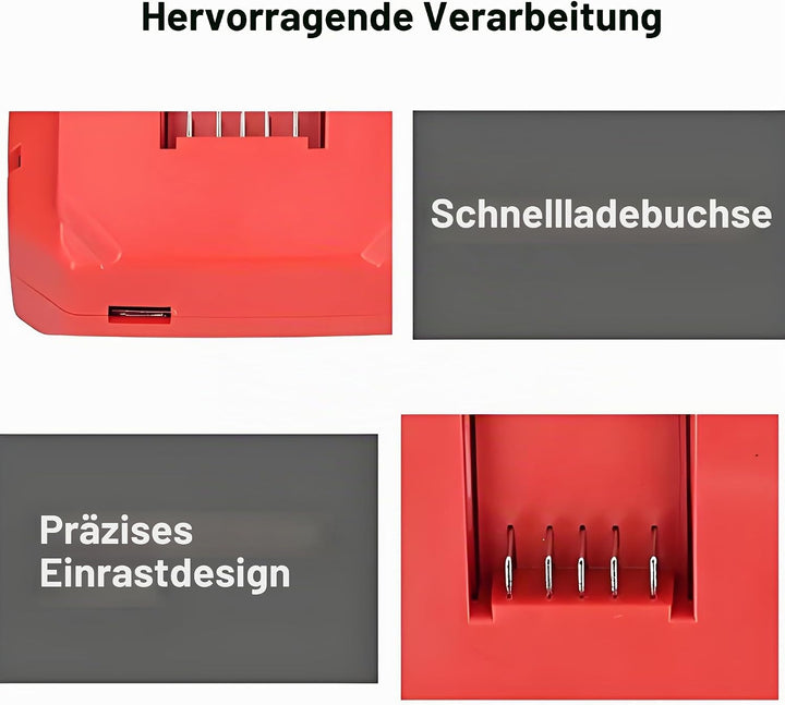 Akkuladegerät 100‑240V Akkuladegerät Tragbares Ersatzladegerät Elektrowerkzeugzubehör für Hilti 12V