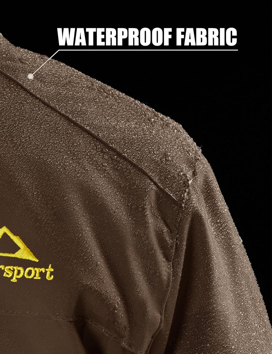 MAGCOMSEN Herren Winter Fleecejacke Warme Gefüttert Skijacke Outdoor Winddicht Wasserdicht Jacke Ver