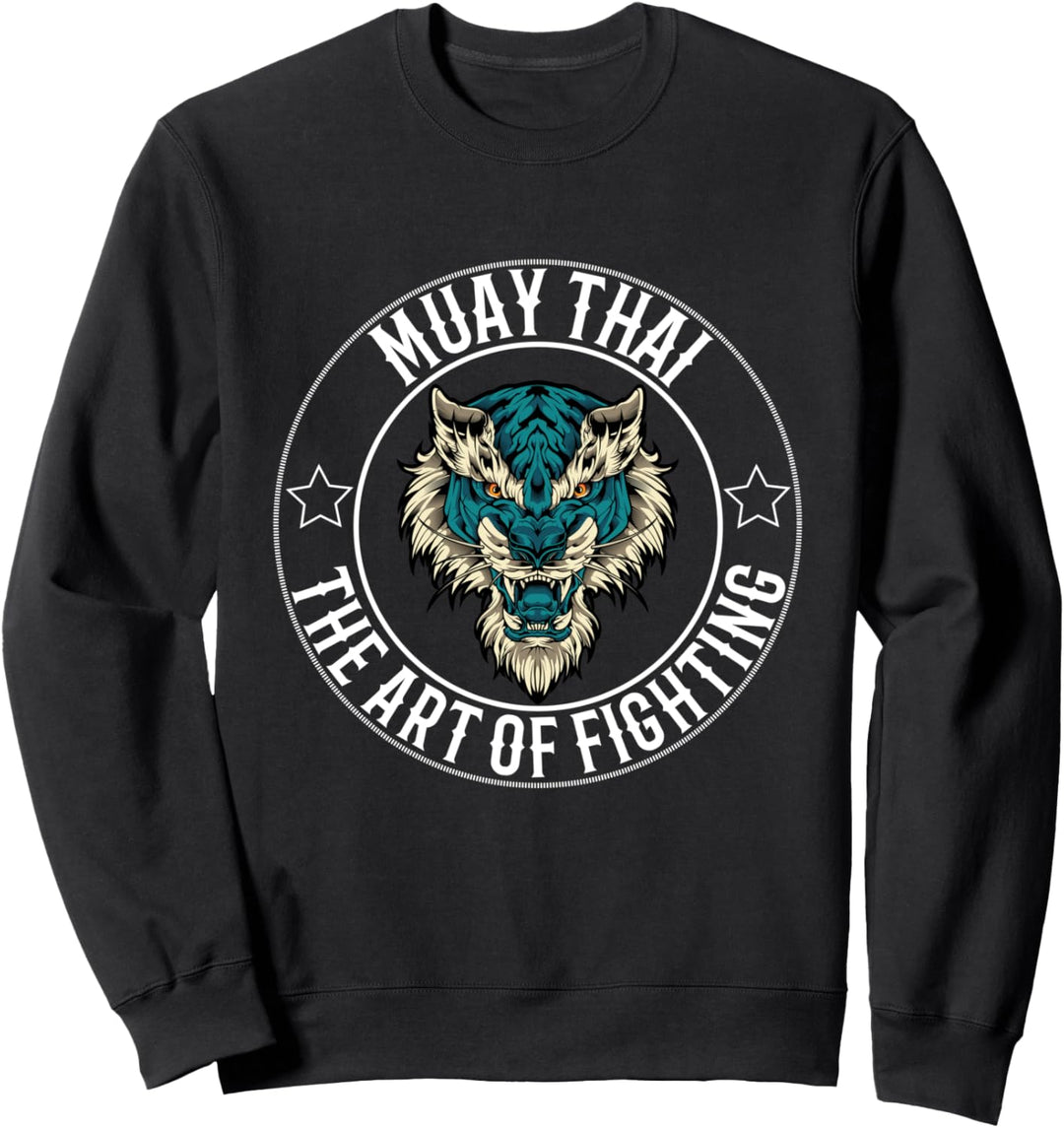 Muay Thai Thai-Boxen und Löwe Sweatshirt