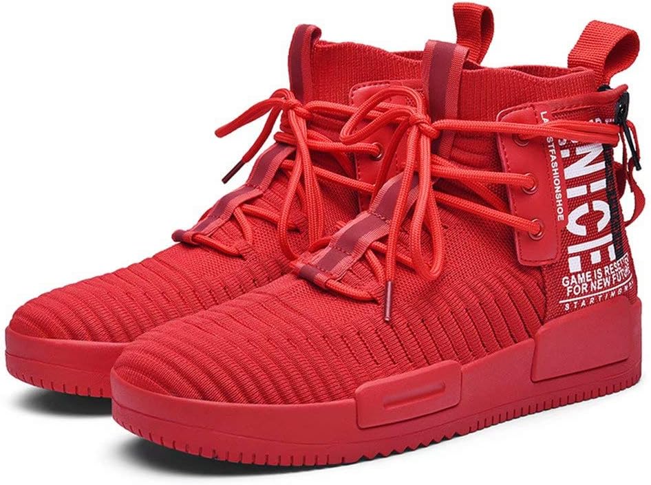 FUSHITON Herren Sportschuhe High Top Turnschuhe Mode Freizeitschuhe Draussen Laufschuhe Sneakers Lei