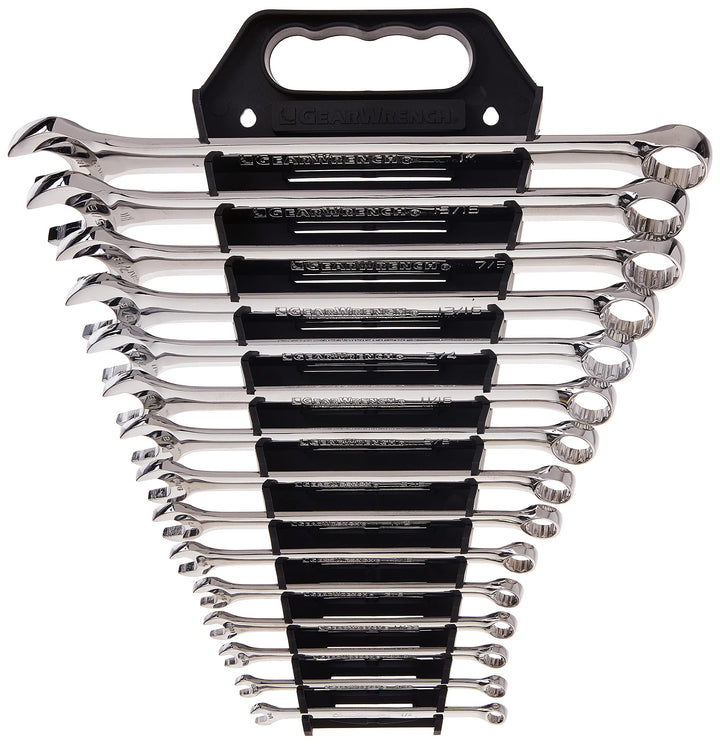 GEARWRENCH 15 Stück 12 Pt. Langmuster-Ringmaulschlüssel-Set, SAE - 81901 SAE 15 Stück mit Schraubens