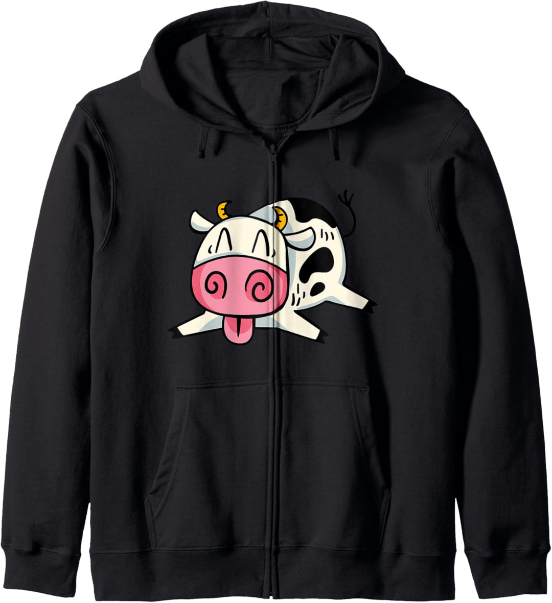 Cartoon Kuh I Cute Cow I Kinder Kuh Kapuzenjacke