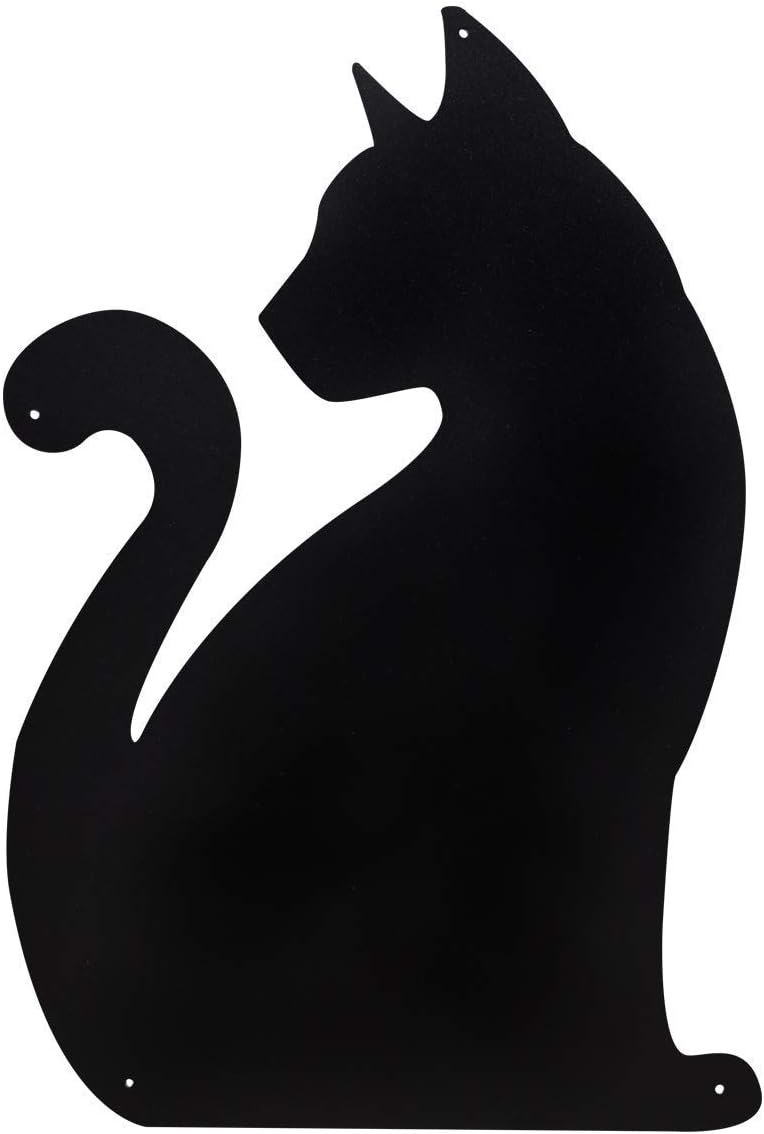 KalaMitica Katze 2 Design magnetische Kreidetafel aus Stahl, Anthrazit, 56x38x0,12cm, Katze 2