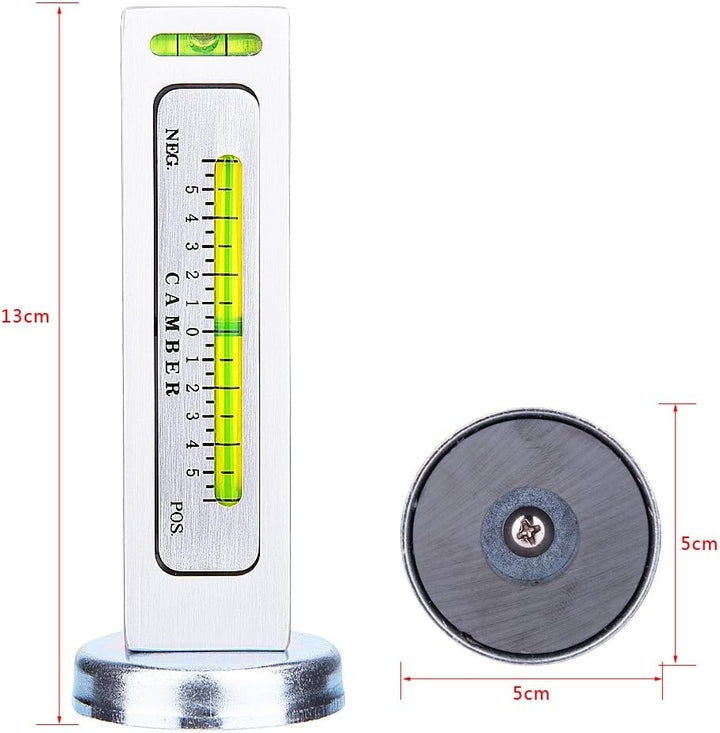 Qiilu Universal verstellbare Auto Magnetlehre Werkzeug LKW Sturz Rotor Strebe Rad Naben Ausrichtung