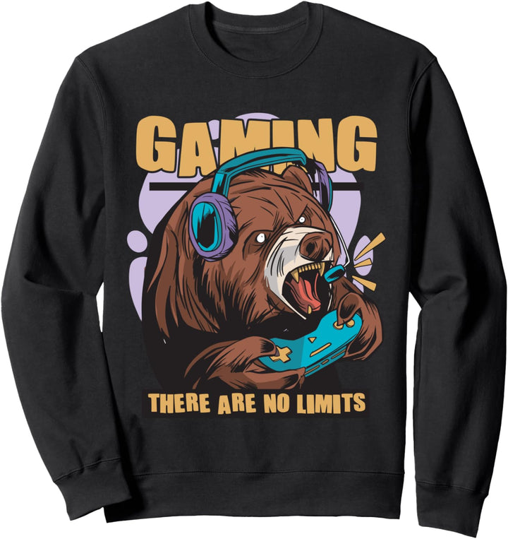Gamingartikel für Jungen gibt es keine Grenzen Gamer Sachen Sweatshirt