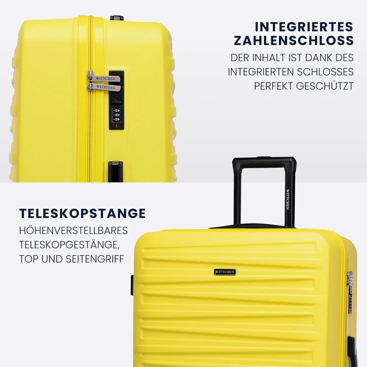 WITTCHEN Skyspeed Line Reisegepäck Grosser Koffer Hartschalenkoffer ABS Gross Rollkoffer Trolley Che