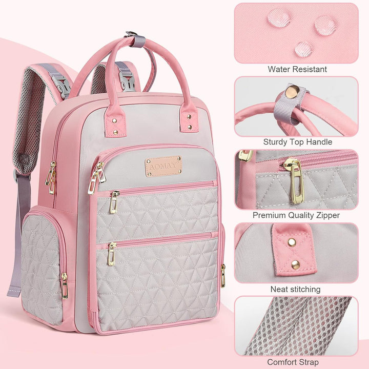 Wickeltasche Rucksack – Mama-Tasche für Krankenhaus, Reiserucksäcke, grosses Fassungsvermögen, multi