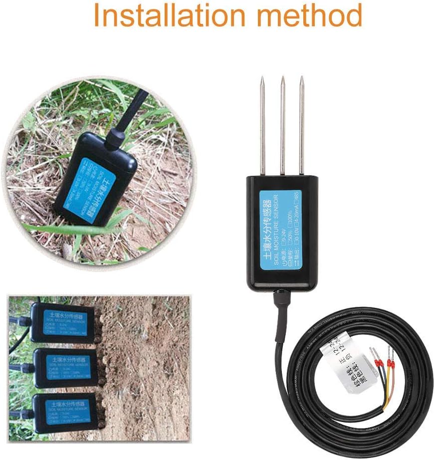 Tyenaza Bodenfeuchtesensor, RS485-Ausgang Bodenfeuchtesensor Feuchte Messgerät für Garten, Landwirts