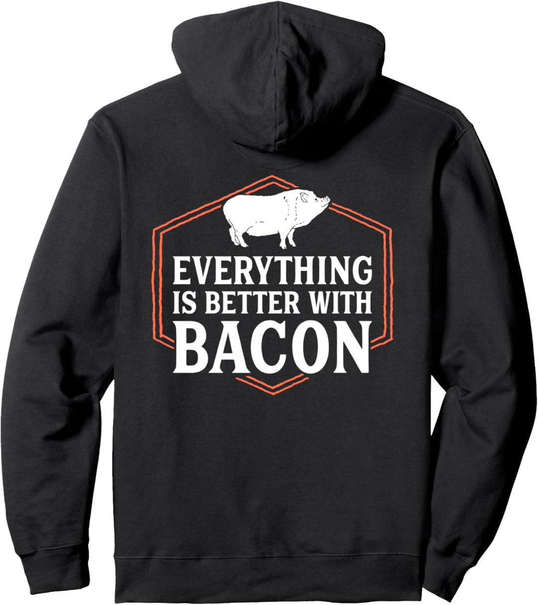 Mit Bacon geht alles besser Pullover Hoodie