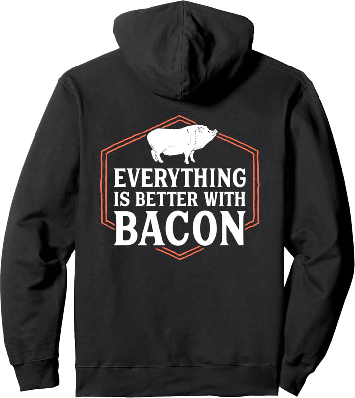 Mit Bacon geht alles besser Pullover Hoodie
