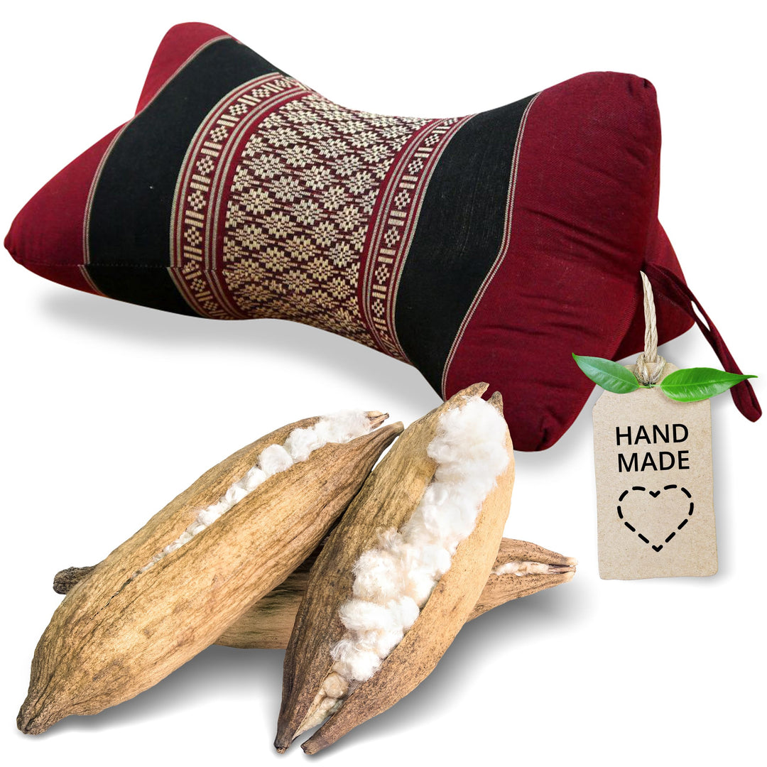 livasia Nackenstützkissen Knochenkissen - Ø 15x32cm - Nackenkissen Knochenform, Sofakissen, Lesekiss